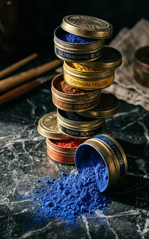 Vermeer brand tin packaging